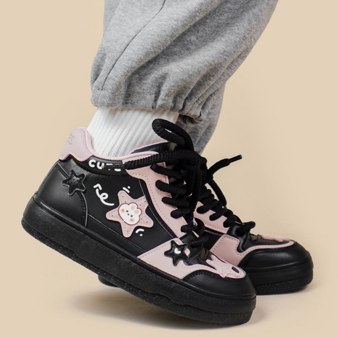 Janet – Mångsidiga Dam-sneakers med Högt Skaft