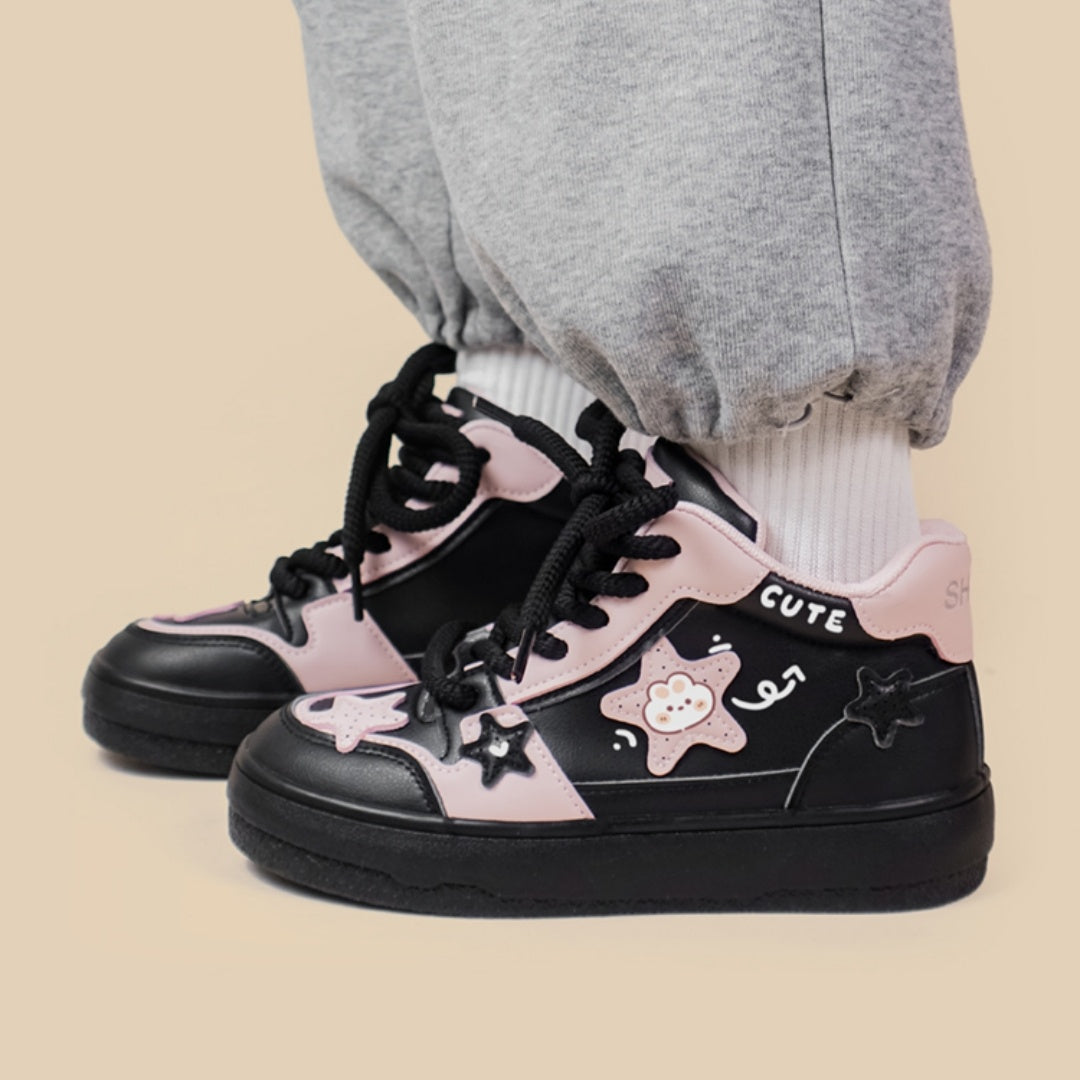 Janet – Mångsidiga Dam-sneakers med Högt Skaft