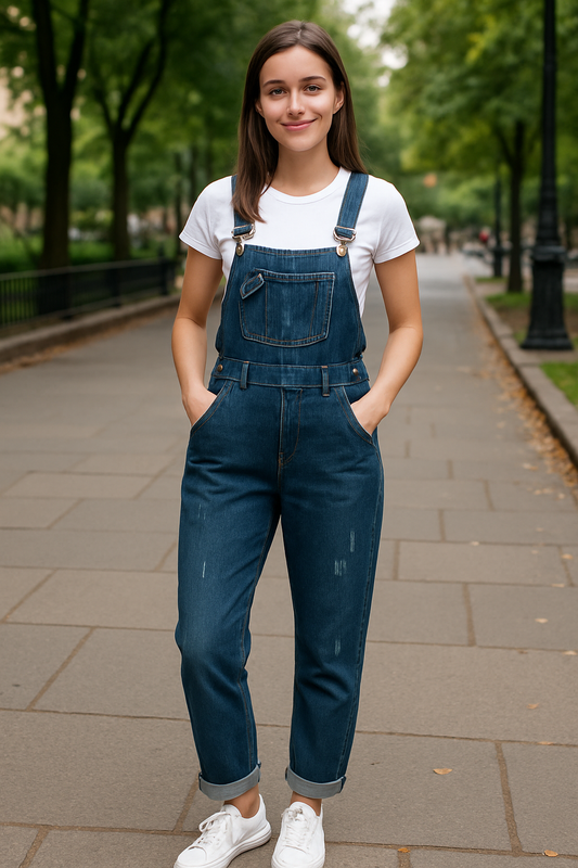 Judith – Jeans Overall med Denim