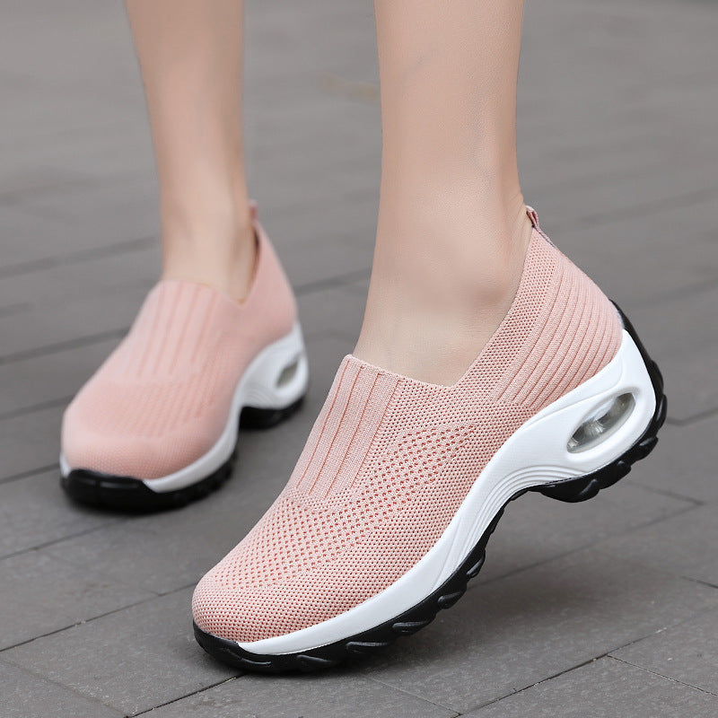 Sue – Andningsbara Damsneakers med Lufthål och Tjock Sula