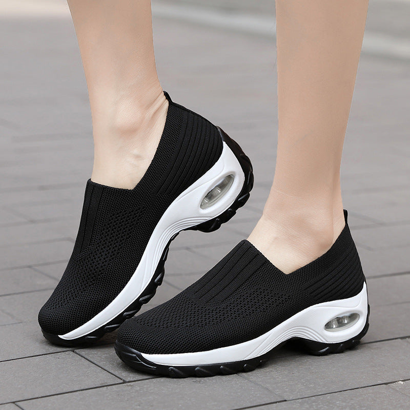 Sue – Andningsbara Damsneakers med Lufthål och Tjock Sula