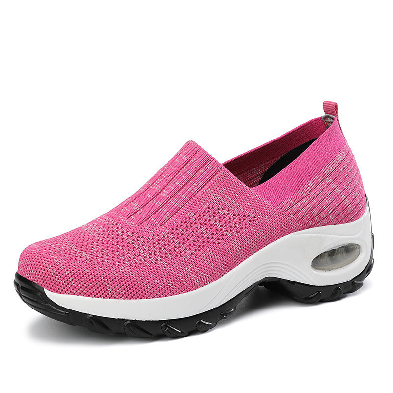 Sue – Andningsbara Damsneakers med Lufthål och Tjock Sula