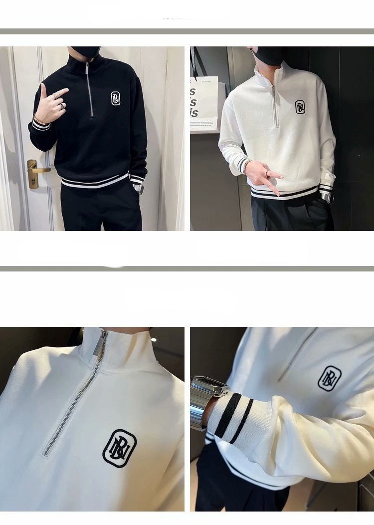 Edward – Slim Pullover med Ståkrage för Herrar på Hösten
