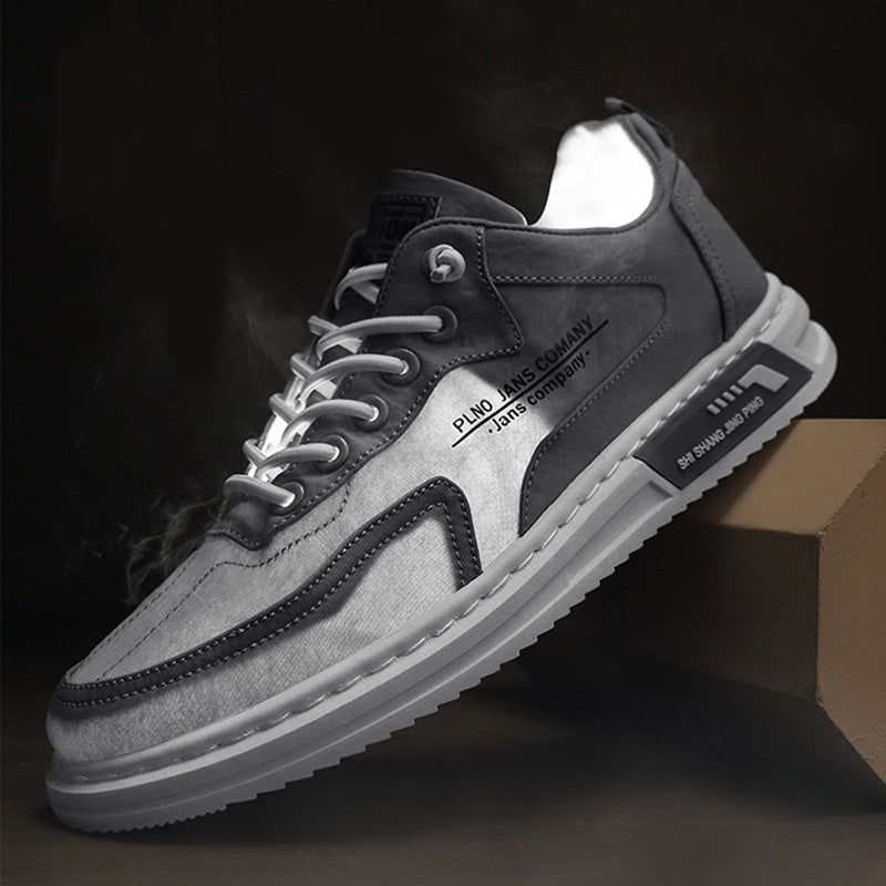 Geoffrey – Herrsneaker med snörning och plattform
