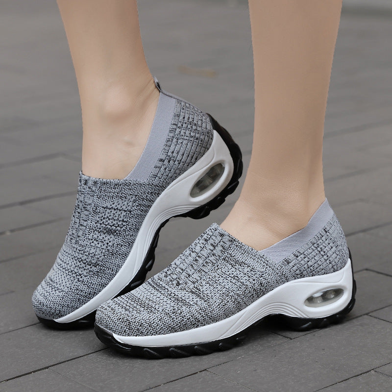 Sue – Andningsbara Damsneakers med Lufthål och Tjock Sula