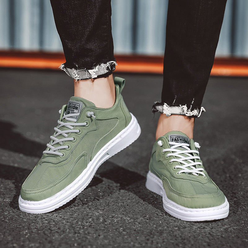 Geoffrey – Herrsneaker med snörning och plattform