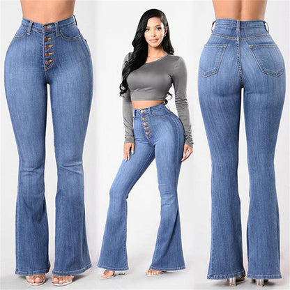 Denise – Hohe Taille Stretch-Jeans