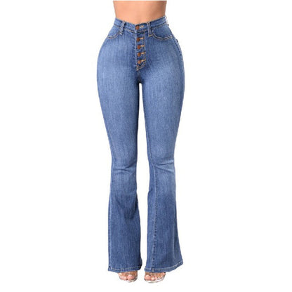 Denise – Hohe Taille Stretch-Jeans