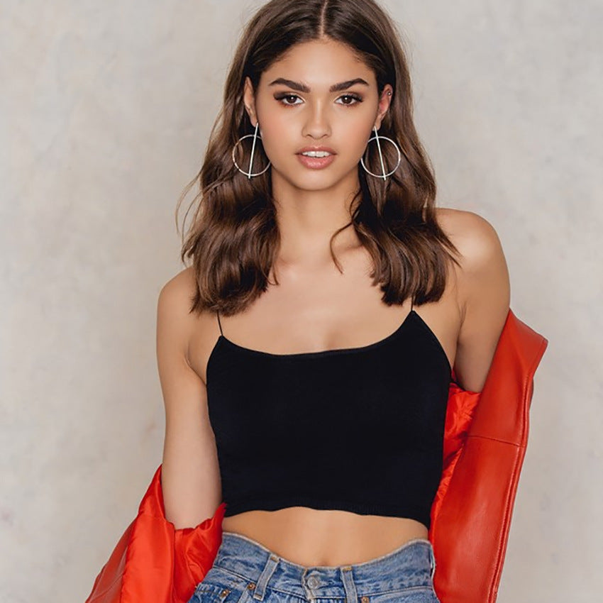 Natasha – Ärmelloses Damen-Crop-Top aus Baumwolle