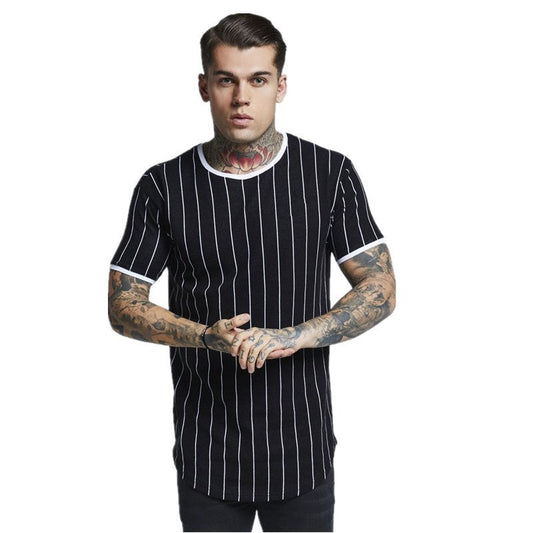 Helen – Randig Dam-T-Shirt