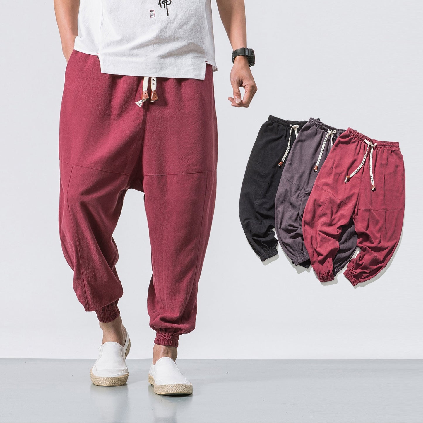 Anton – Sportliche Herren Jogginghose mit elastischem Bund und Taschen