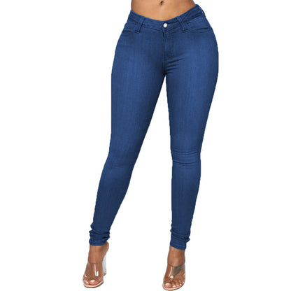 Shirley – Europäischer Stil Damen Skinny Jeans mit Bleistift-Schnitt XL