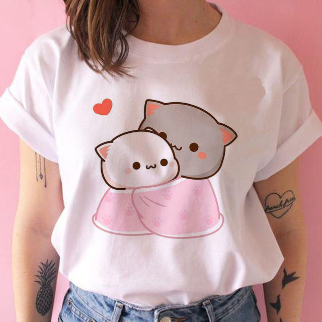 Shirley – Kawaii Punk Anime T-Shirt für Frauen