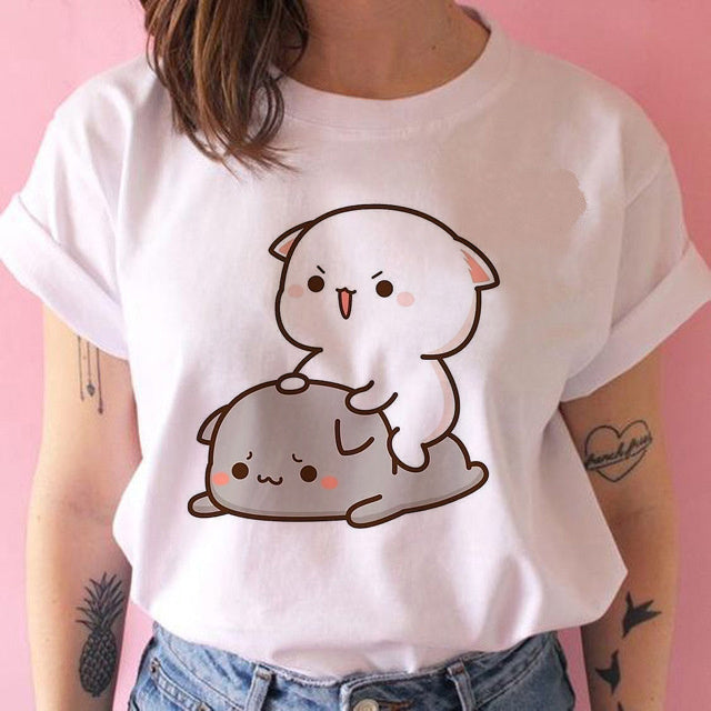 Shirley – Kawaii Punk Anime T-Shirt für Frauen