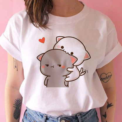 Shirley – Kawaii Punk Anime T-Shirt für Frauen