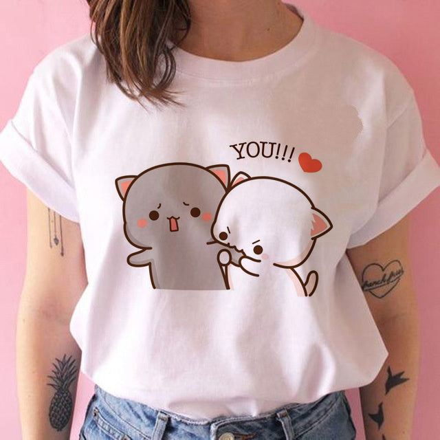 Shirley – Kawaii Punk Anime T-Shirt für Frauen