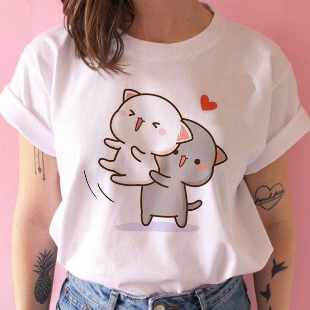 Shirley – Kawaii Punk Anime T-Shirt für Frauen