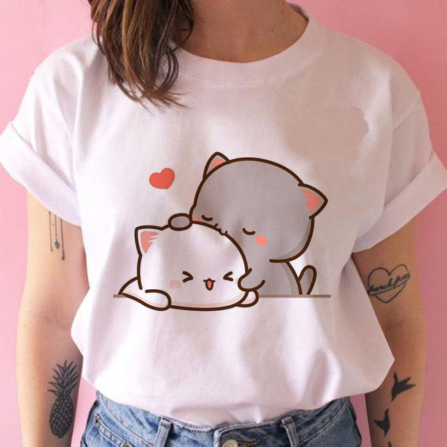 Shirley – Kawaii Punk Anime T-Shirt für Frauen