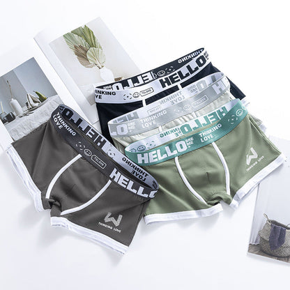 Allan – Atmungsaktive Herren-Boxershorts mit Kontrastfarbe