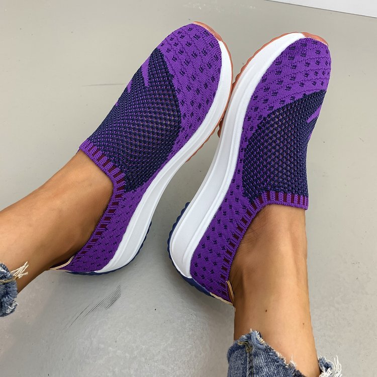 Diana – Atmungsaktive Flyknit-Sneaker mit Keilabsatz