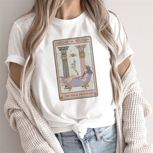 Andrea – Damen T-Shirt mit Tarot-Print