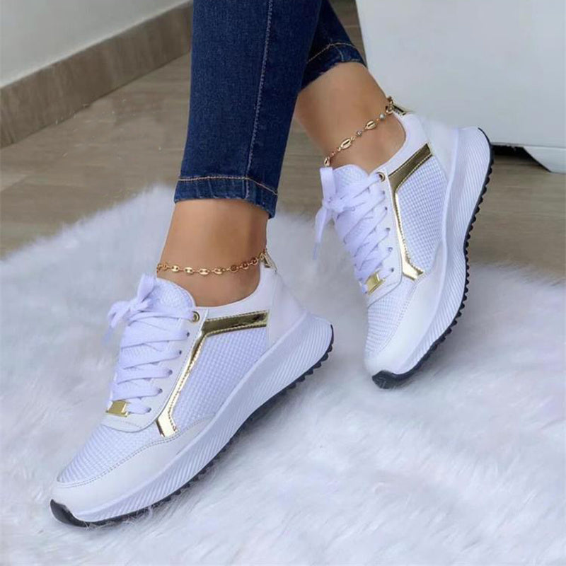 Linda – Dam-sneakers med snörning