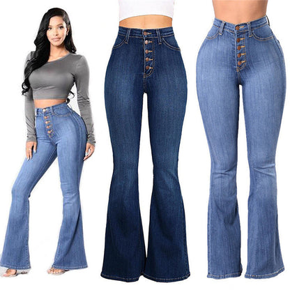 Denise – Hohe Taille Stretch-Jeans