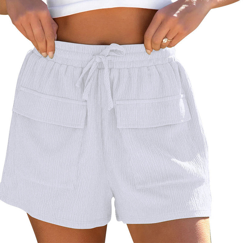 Danielle – Sommer-Drawstring-Shorts mit Taschen für Damen