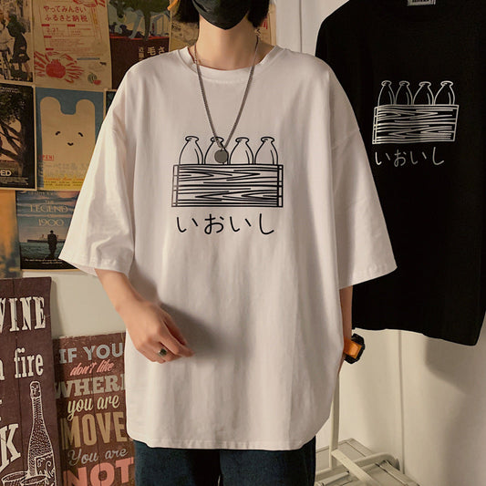 Laurence – Hongkong-stil T-shirt med tryck