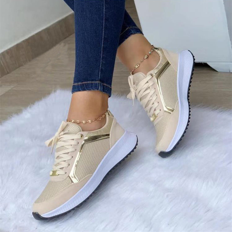 Linda – Dam-sneakers med snörning