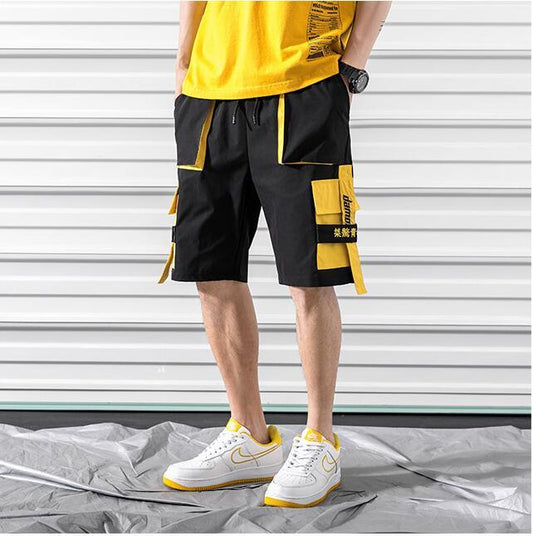 Glenn – Bequeme schwarze Hip-Hop-Shorts für Herren