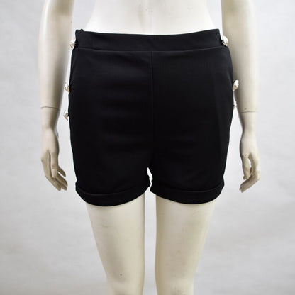 Stan – Hot sexy einfarbige Knopf- dekorative Shorts