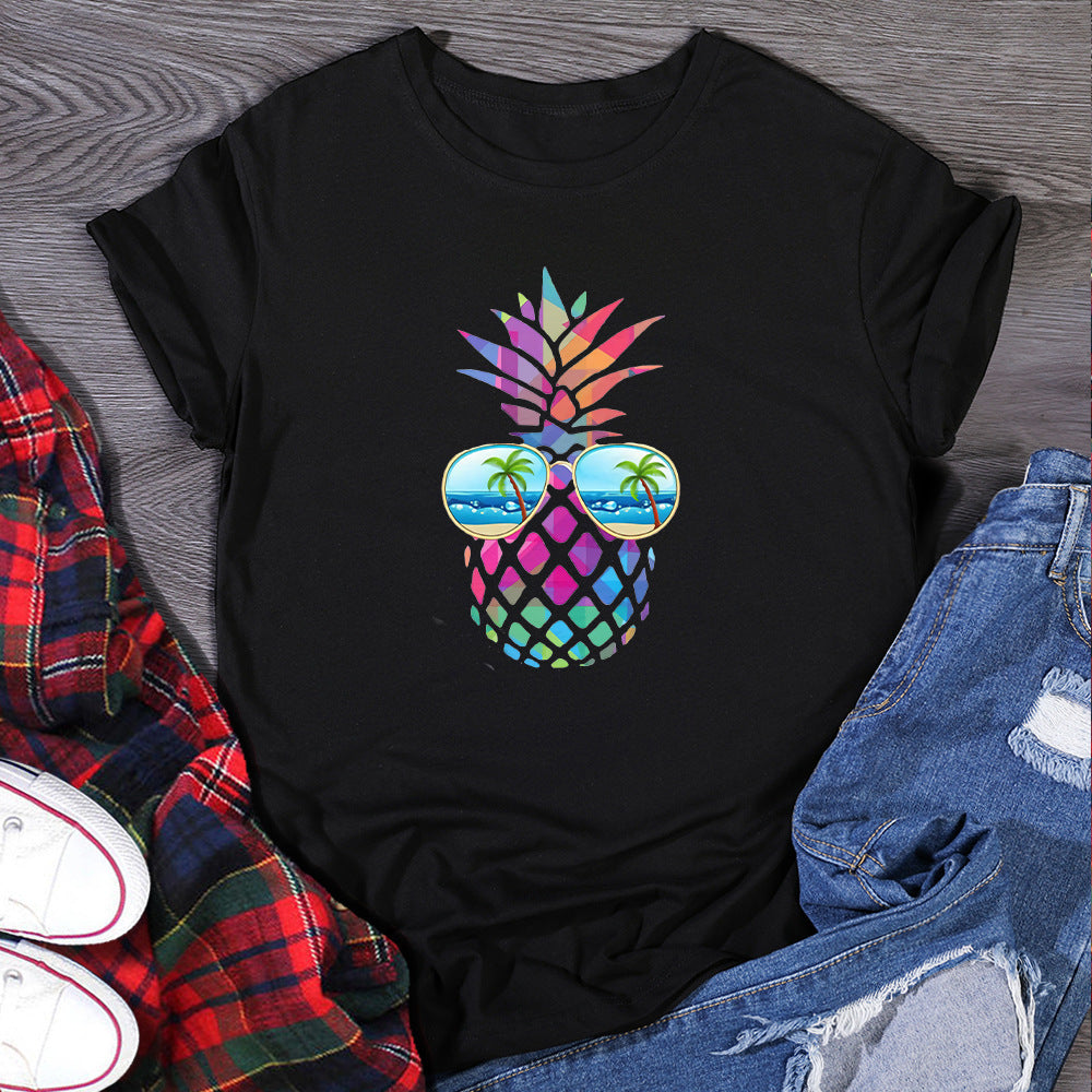 Samantha – Damen T-Shirt mit Augen Ananas Design