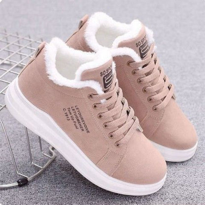 Audrey – Dicksohlige Damen-Sneaker mit Velours