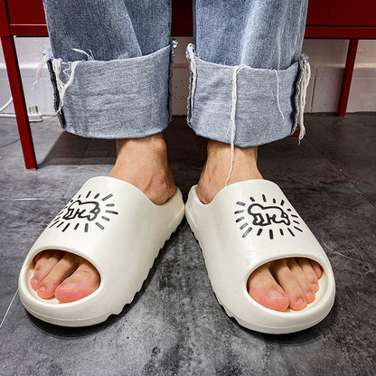 Arthur – Graffiti Herrensandalen mit Plateau