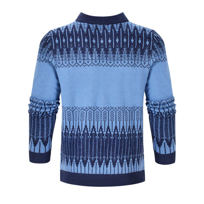 Adrian – Unisex Pulli mit Fair Isle Muster und langen Ärmeln