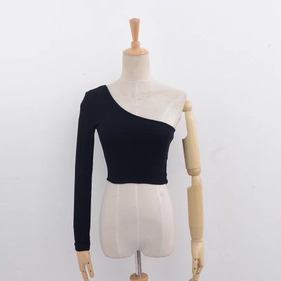 Kelly – Sexy Schulterfreies Strick-Crop-Top für Damen