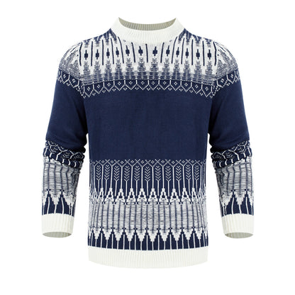 Adrian – Unisex Pulli mit Fair Isle Muster und langen Ärmeln