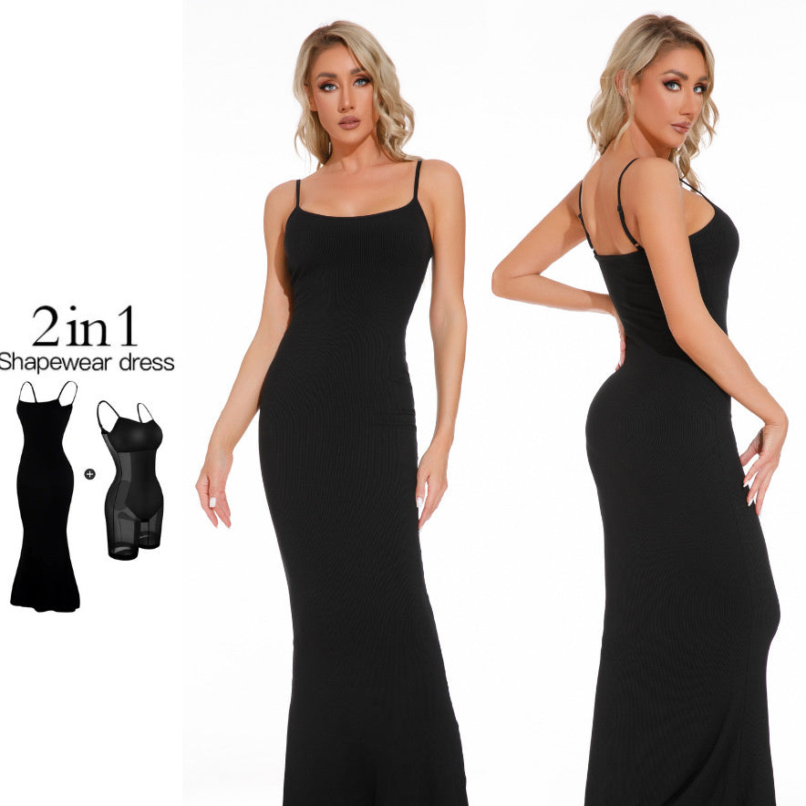 Caroline – Figurformendes Kleid Jumpsuit mit Tummy Tuck und Korsett