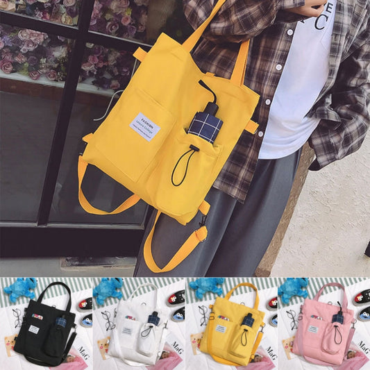 Wendy – Stilvolle Harajuku Canvas Tasche mit Fächern für Frauen