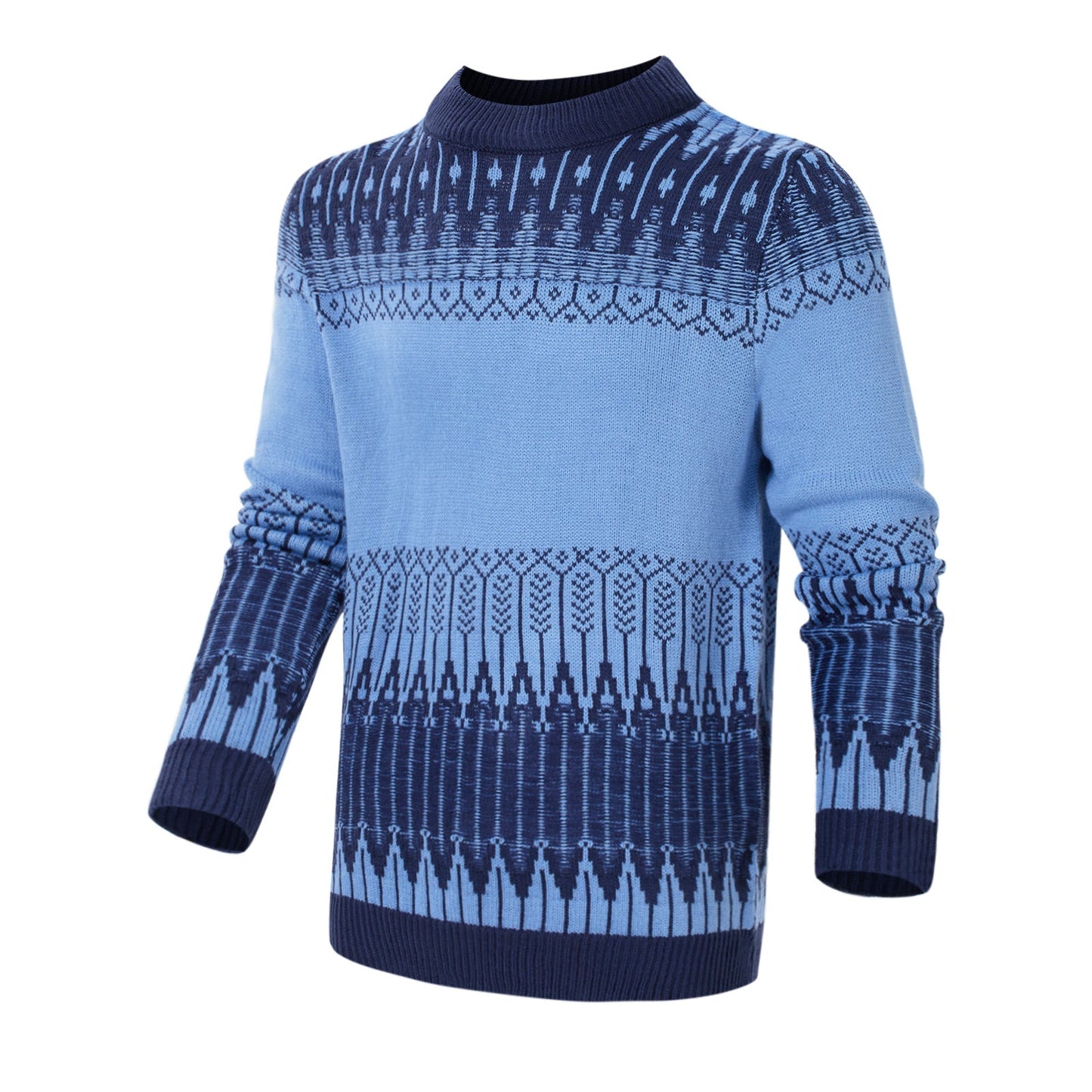 Adrian – Unisex Pulli mit Fair Isle Muster und langen Ärmeln