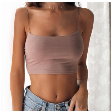 Natasha – Ärmelloses Damen-Crop-Top aus Baumwolle