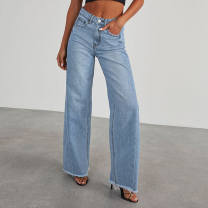 Esme – Bequeme Damen-High-Waist-Jeans mit Taschen