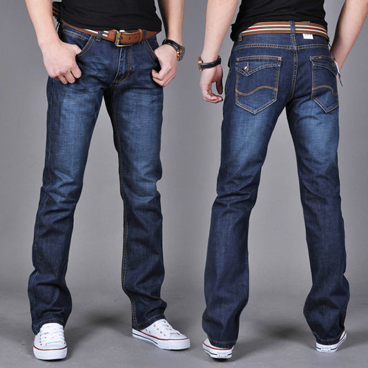 William – Gerade Slim-Fit Herrenjeans in Dunkelblau