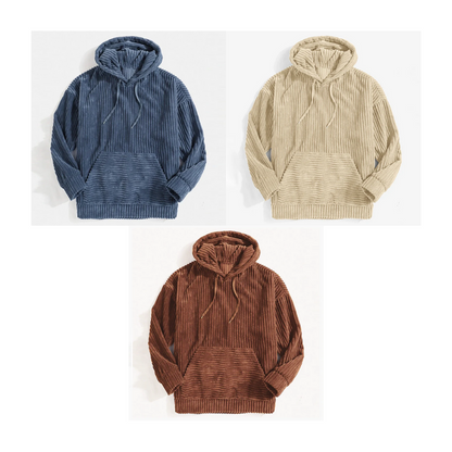 Kevin - Hooded Corduroy Sweater