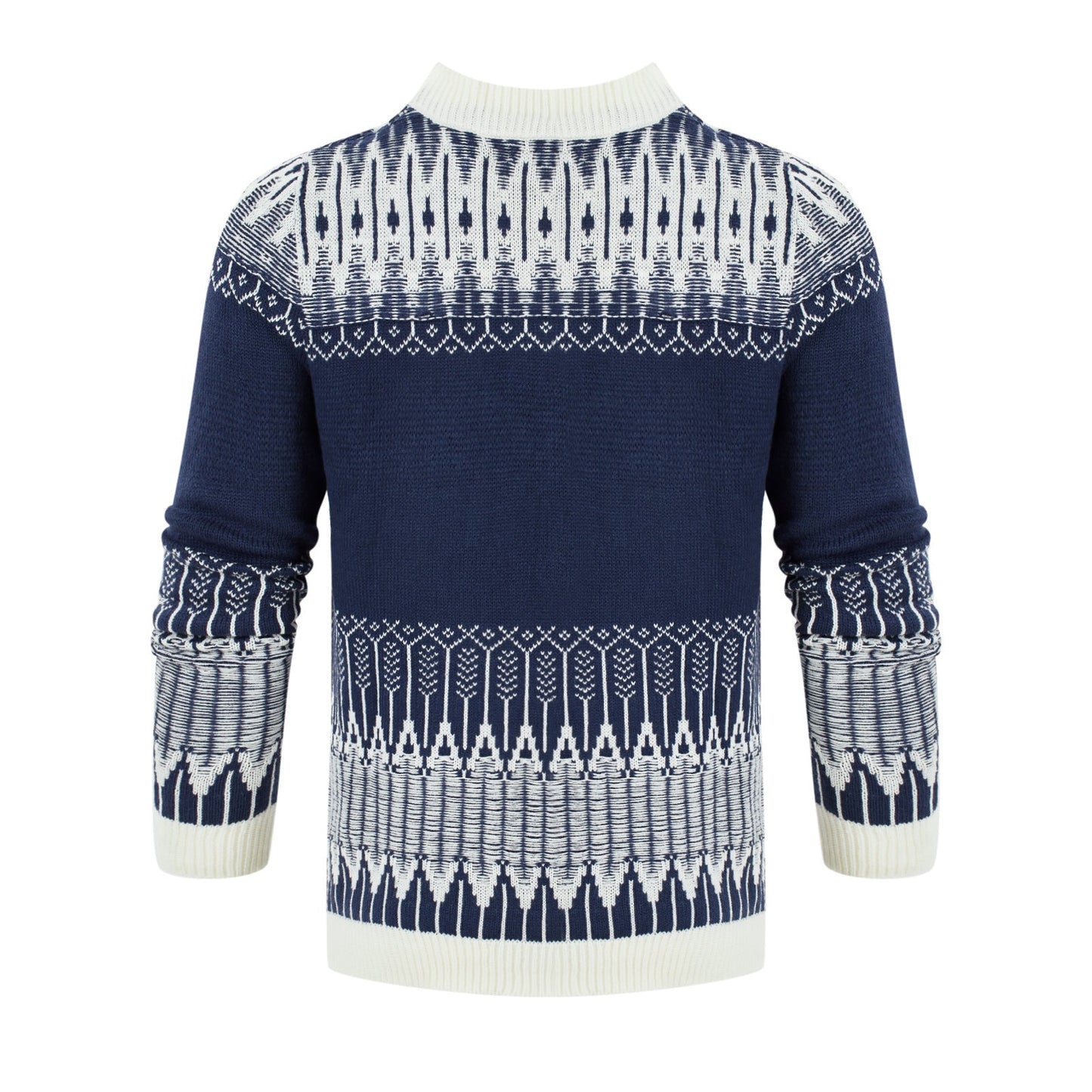 Adrian – Unisex Pulli mit Fair Isle Muster und langen Ärmeln