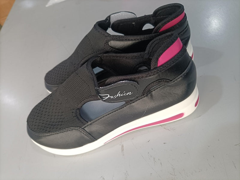 Sarah – Atmungsaktive Damensneaker mit niedrigem Wedge für den Sommer