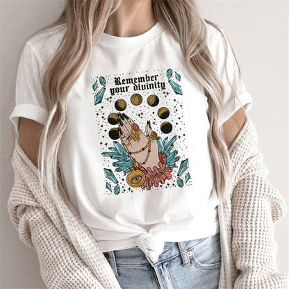 Andrea – Damen T-Shirt mit Tarot-Print