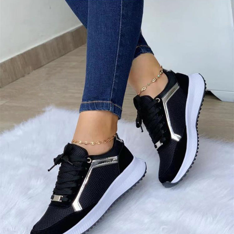Linda – Dam-sneakers med snörning