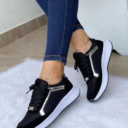 Linda – Dam-sneakers med snörning
